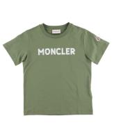 Moncler T-shirt - ArmygrÃ¸n m. Hvid
