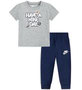 Nike SÃ¦t - Sweatpants/T-shirt - Midnight Navy