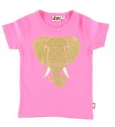 DYR-Cph T-shirt - Dyrgrowl - Super Pink Elefant