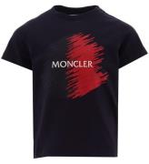 Moncler T-shirt - Navy/RÃ¸d