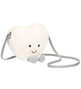 Jellycat Taske - 18x17 cm - Amuseables Cream Heart Bag