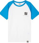Mads NÃ¸rgaard T-shirt - Thorlino - Methyl Blue/White
