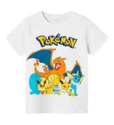 Name It T-shirt - NkmMasir Pokemon - Bright White/Yellow Text