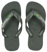 Havaianas Klipklapper - Brasil Logo - Olive Green