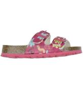 Superfit Sandaler - Fussbettpantoffel - Pink m. Print