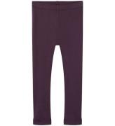 Name It Leggings - Rib - NmfKab - Plum Perfect