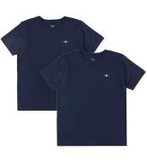 GANT T-shirt - 2-pak - Marine