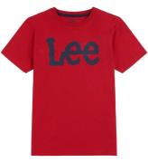 Lee T-shirt - Wobbly Graphic - Tango Red