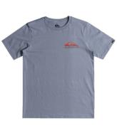 Quiksilver T-Shirt - Omni Wave - StÃ¸vet BlÃ¥ m. RÃ¸d