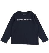 Emporio Armani Bluse - Navy/Hvid