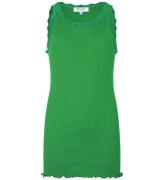 Rosemunde Top - Silke/Bomuld - Bright Green m. Blonder