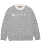 Marni Bluse - Strik - Uld - Medium Gray Melange