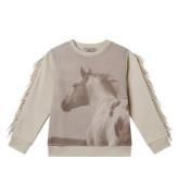 Stella McCartney Kids Sweatshirt - Creme m. Hest