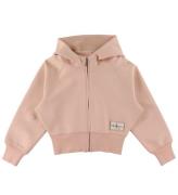 Calvin Klein Cardigan - Active Zip Through Hoodie - Pink Bloom