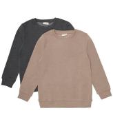 Minymo Sweatshirts - 2-pak - Fossil