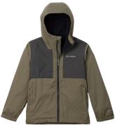 Columbia Regnjakke m. Fleece - Rainy Trails II - Stone Green