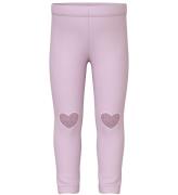 Name It Leggins - NmfDavina - Sweat - Winsome Orchid/Hearts