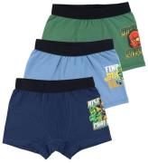 LEGO® Ninjago Boxershorts - LWAgan - 3-pak - Dark Navy/Lyseblå/G