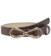 Kids Only Bælte - KogFine - Chocolate Martini/Gold Bow Buckle