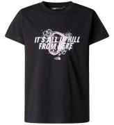 The North Face T-shirt - Graphic Relaxed - Sort m. Rosa/Hvid