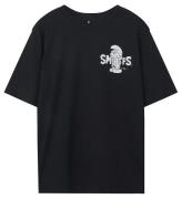 LMTD T-shirt - NlnFordy Smurfs - Sort