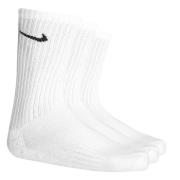 Nike Sokker Value Cotton Crew 3-Pak - Hvid