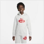 Nike Hættetrøje NSW Core - Grå/Rød Børn