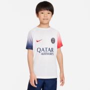 Paris Saint-Germain Trænings T-Shirt Dri-FIT Academy Pro - Hvid/Navy/Rød Børn
