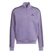 adidas Sweatshirt Essentials 3-Stripes Fleece 1/4 Lynlås - Lilla