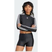 Adidas Original 3-Stripes Cropped Long Sleeve T-shirt