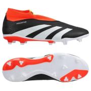 adidas Predator League Laceless FG Solar Energy - Sort/Hvid/Rød