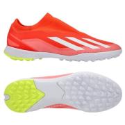 adidas X Crazyfast League Laceless TF Energy Citrus - Rød/Hvid/Gul Børn